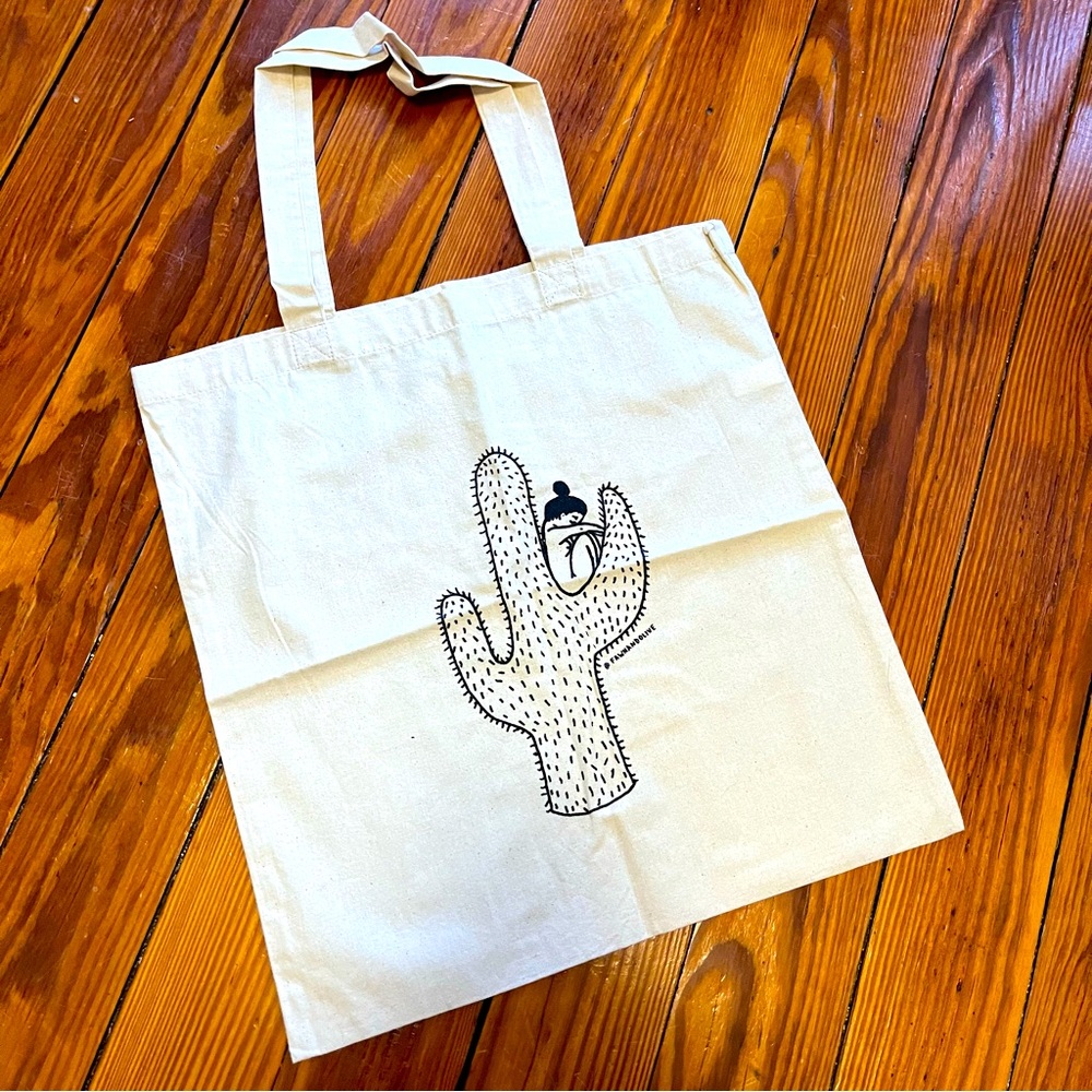 Cactus Lady Canvas Tote